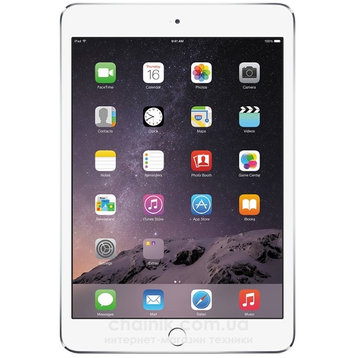 Планшет APPLE A1538 iPad mini 4 Wi-Fi 32Gb Silver (MNY22RK/A) 