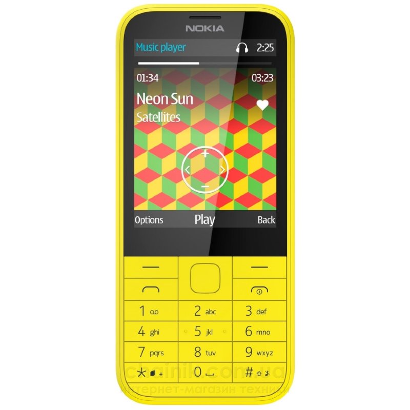 Мобильный телефон NOKIA 225 Yellow 