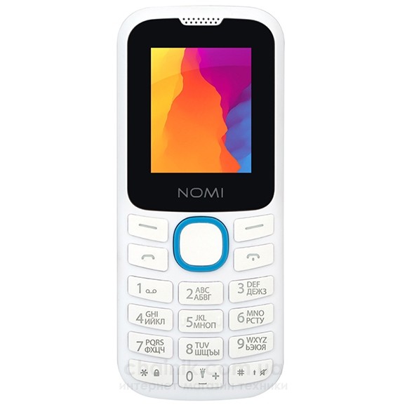 Мобильный телефон NOMI i184 White/Blue 