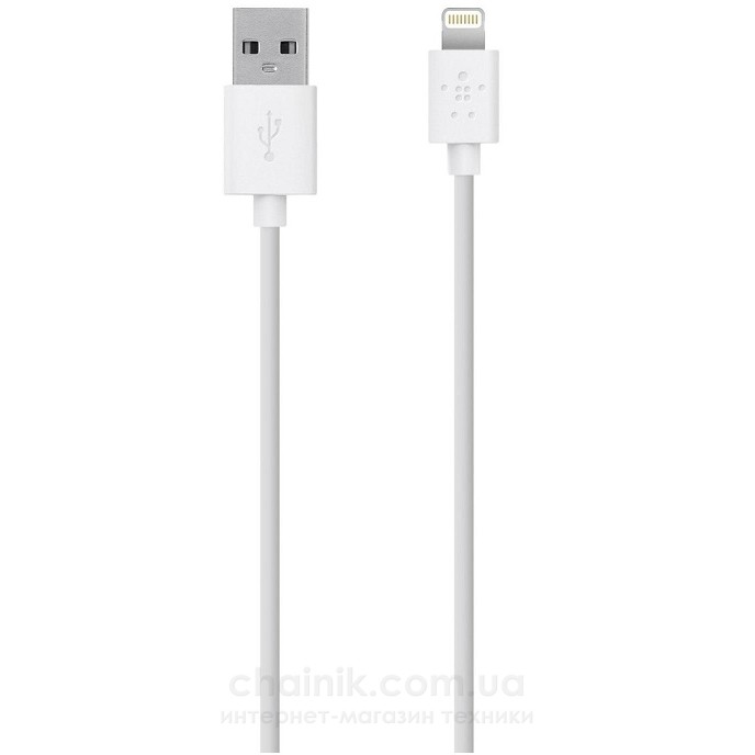 Кабель BELKIN USB 2.0 Lightning charge/sync cable 2м White (F8J023bt2M-WHT) 