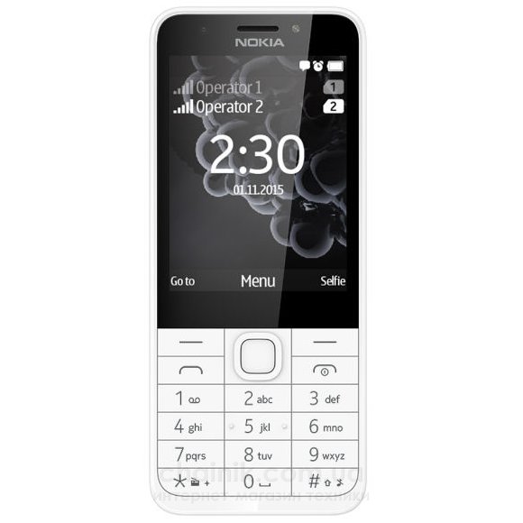 Мобильный телефон NOKIA 230 Dual White 