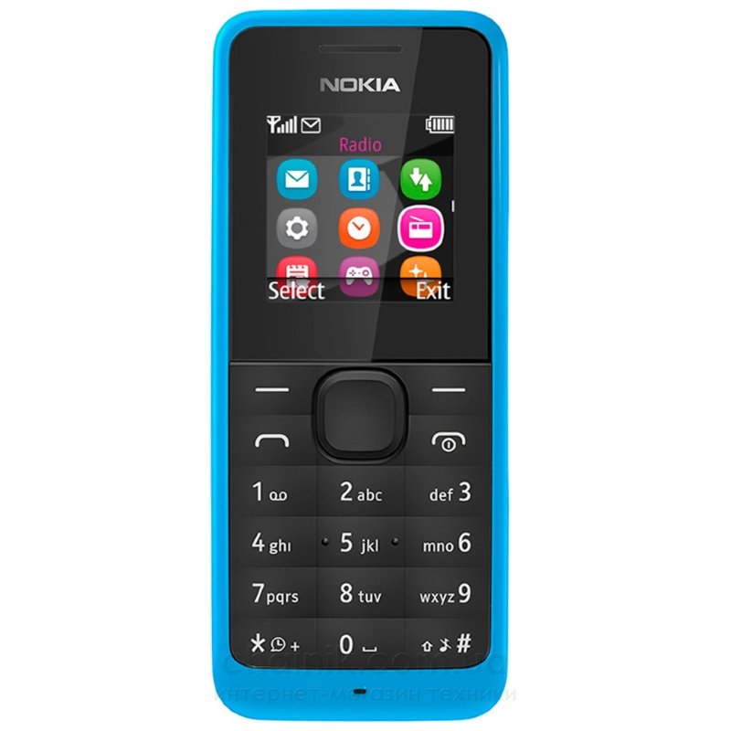 Мобильный телефон NOKIA 105 Cyan 