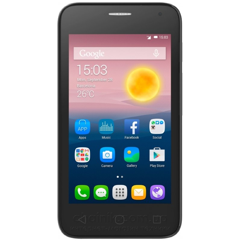 Мобильный телефон ALCATEL One Touch 4024D Dual Sim Slate 
