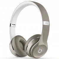 Наушники BEATS Solo2 On-Ear Headphones Luxe Edition Silver (MLA42ZM/A)