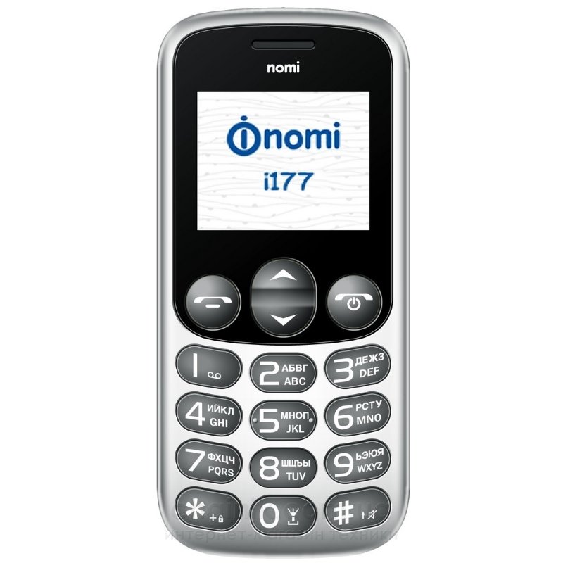 Мобильный телефон NOMI i177 Metal Grey 