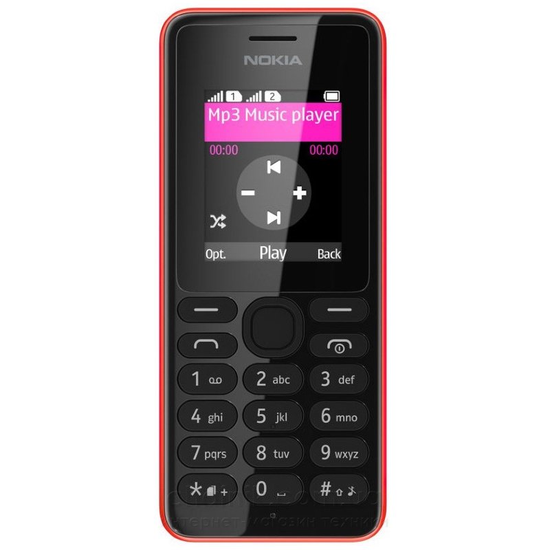 Мобильный телефон NOKIA 108 Red 